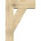 Ekena Millwork Traditional Block Rough Sawn Bracket w/ Offset Brace, Douglas Fir, 8"W x 22"D x 30"H BKT0806X22X30TRA05RDF - alternate 3